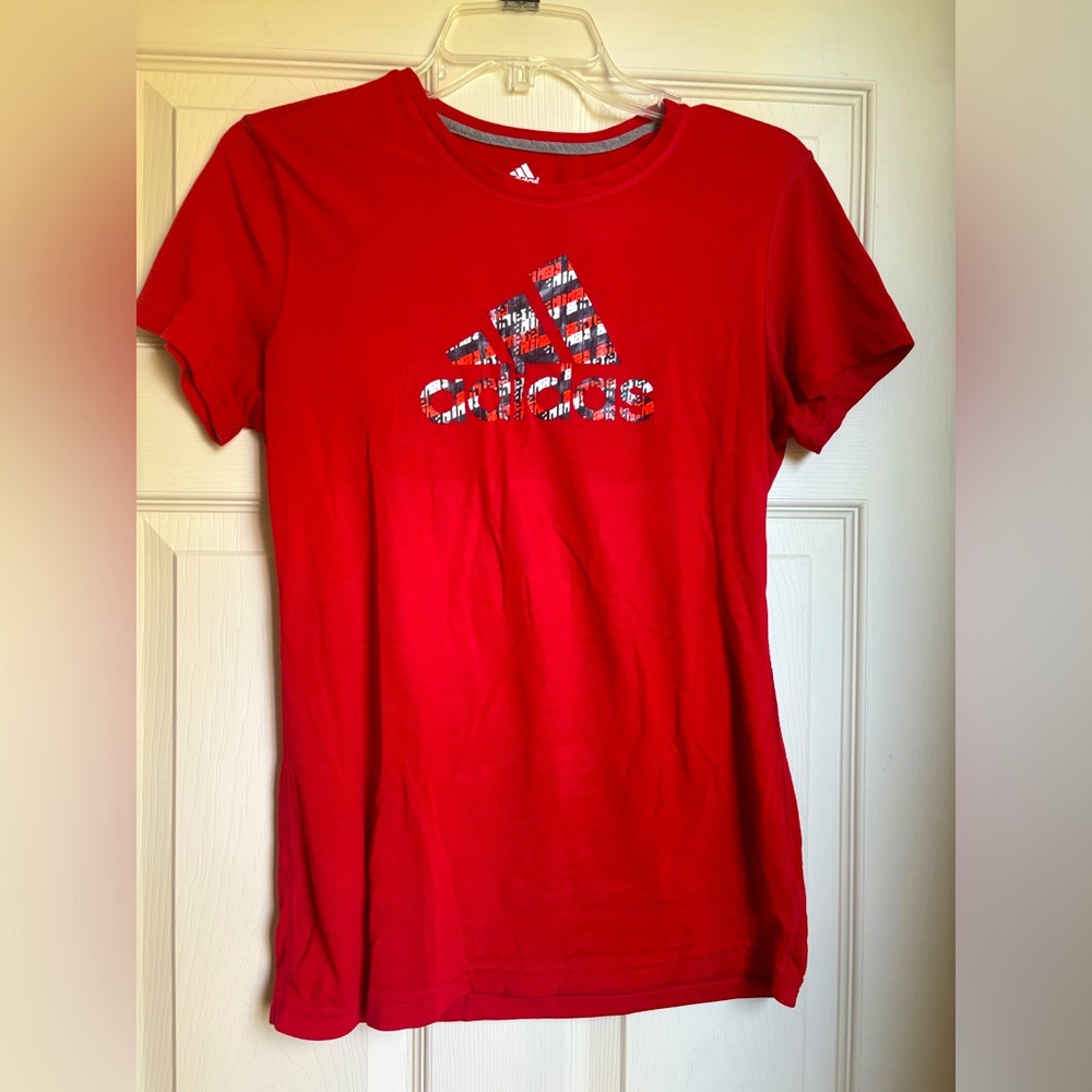 Red Adidas top